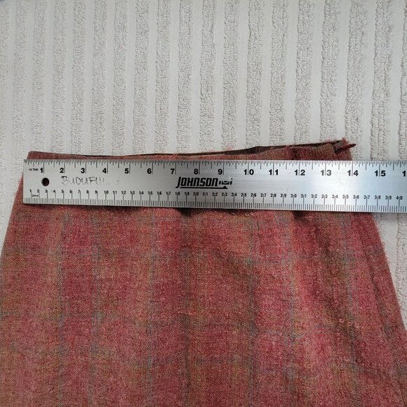 1960s Edinburgh House of Sarasota by Andrew Stewart Pirnspun Tweed Plaid Skirt - Picture 5 of 7